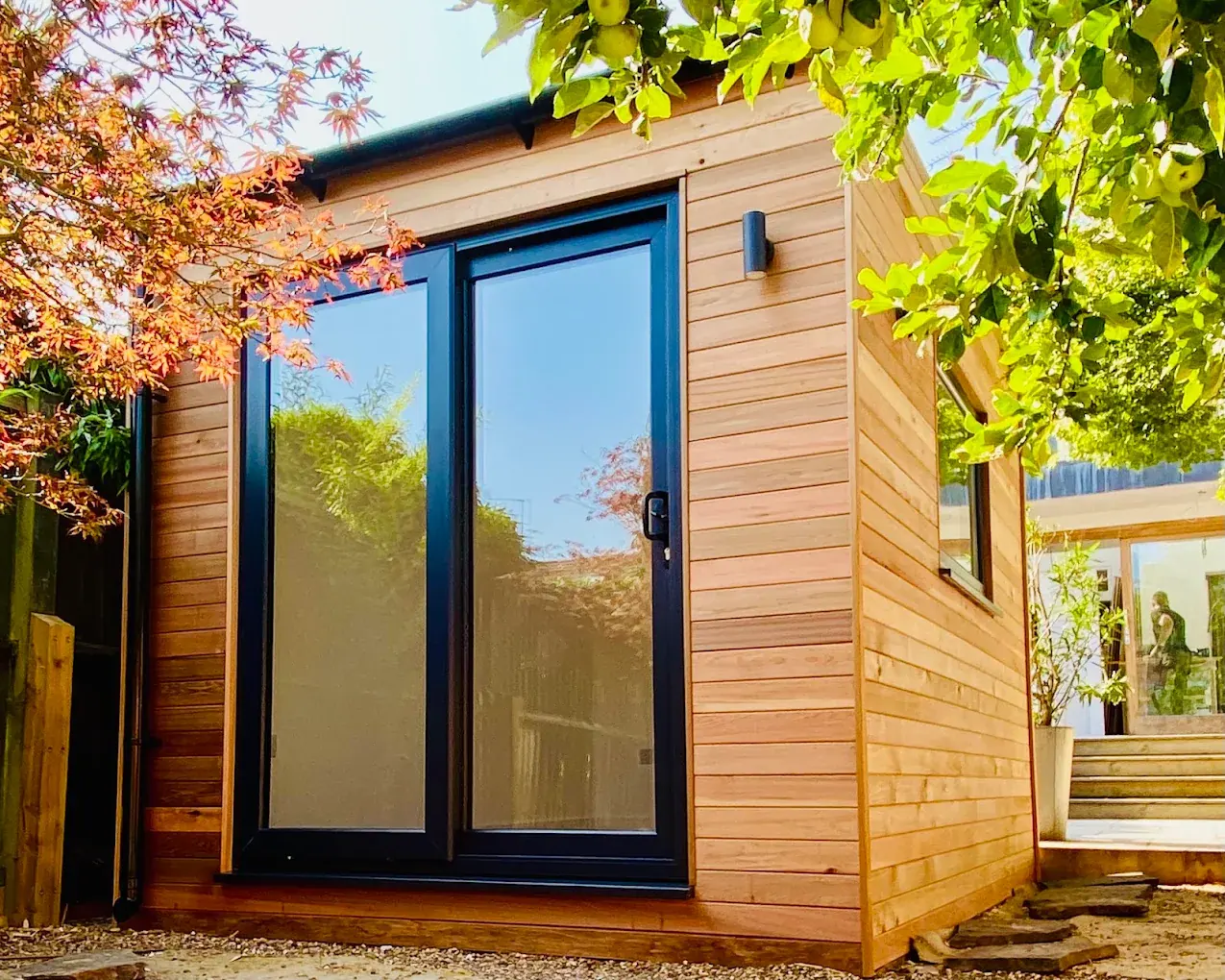 Insulated garden studio with underfloor heating, Bromley.